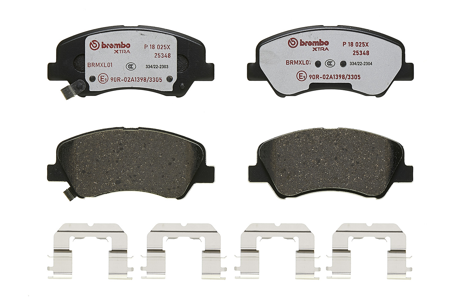 Jeu de 4 plaquettes de frein BREMBO ref. P 18 025X