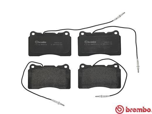Jeu de 4 plaquettes de frein BREMBO ref. P 23 082