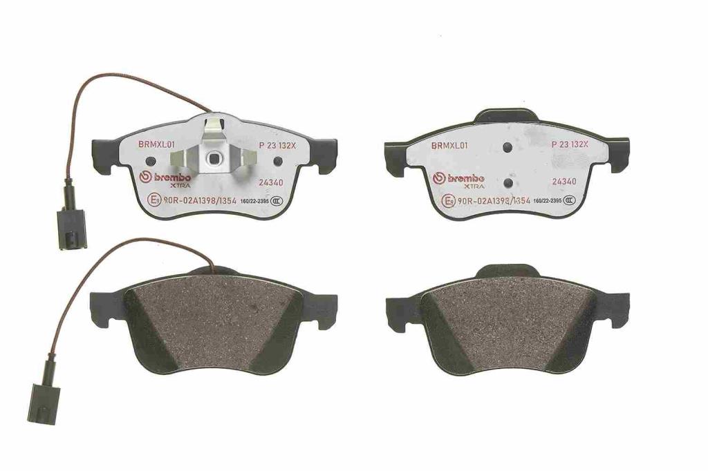 Jeu de 4 plaquettes de frein BREMBO ref. P 23 132X