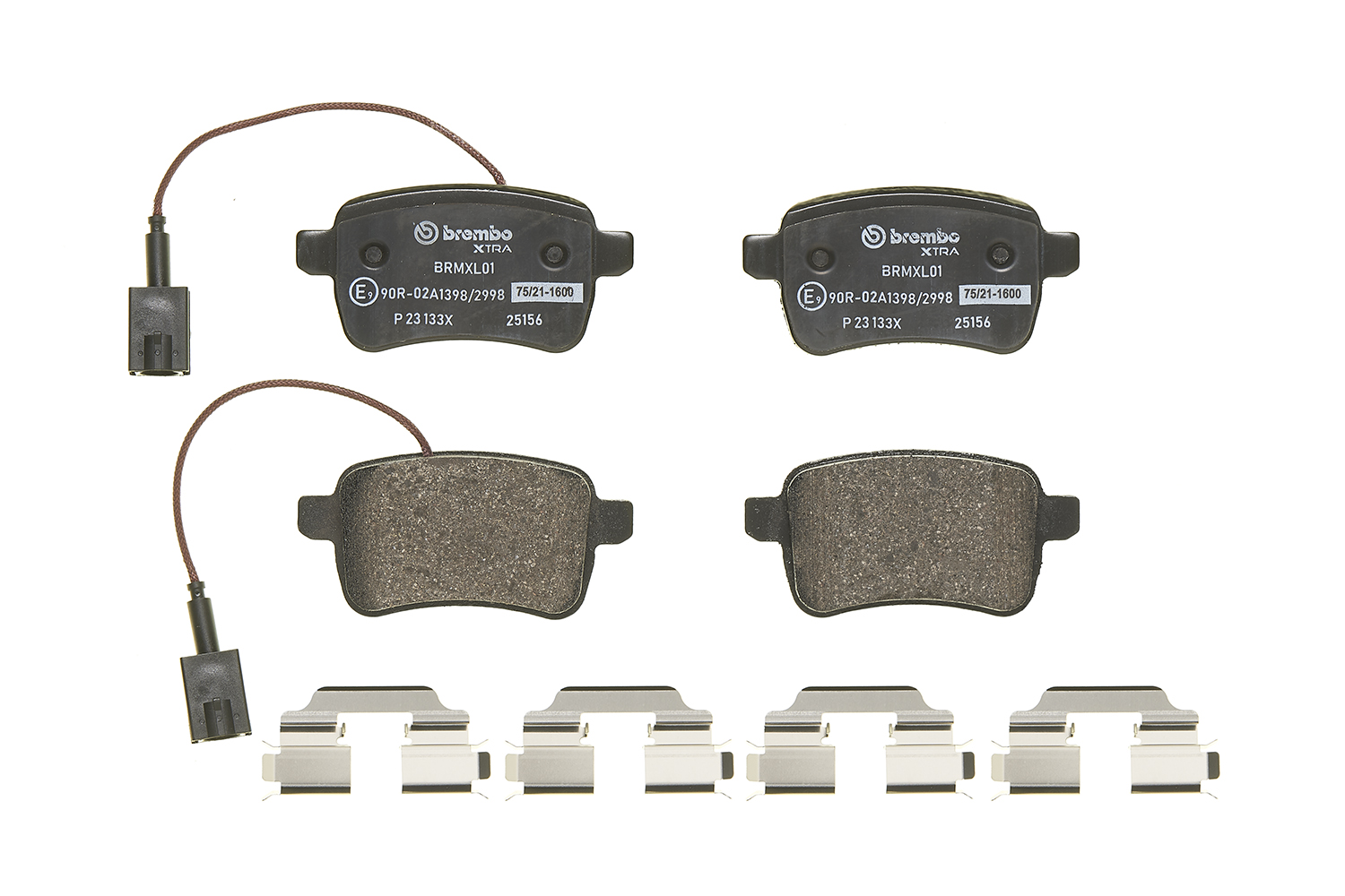 Jogo de 4 pastilhas de travão BREMBO ref. P 23 133X
