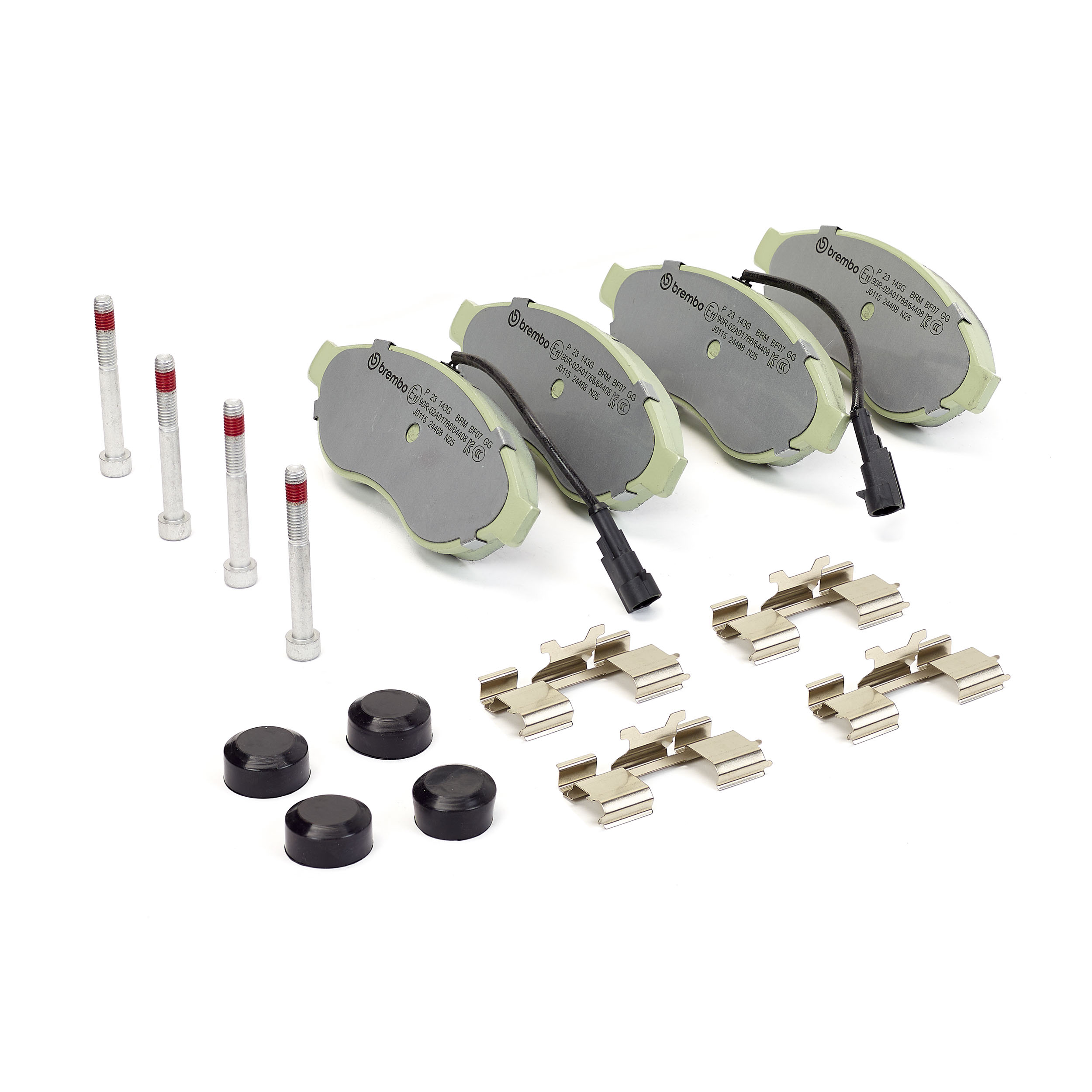 Jeu de 4 plaquettes de frein BREMBO ref. P 23 143G