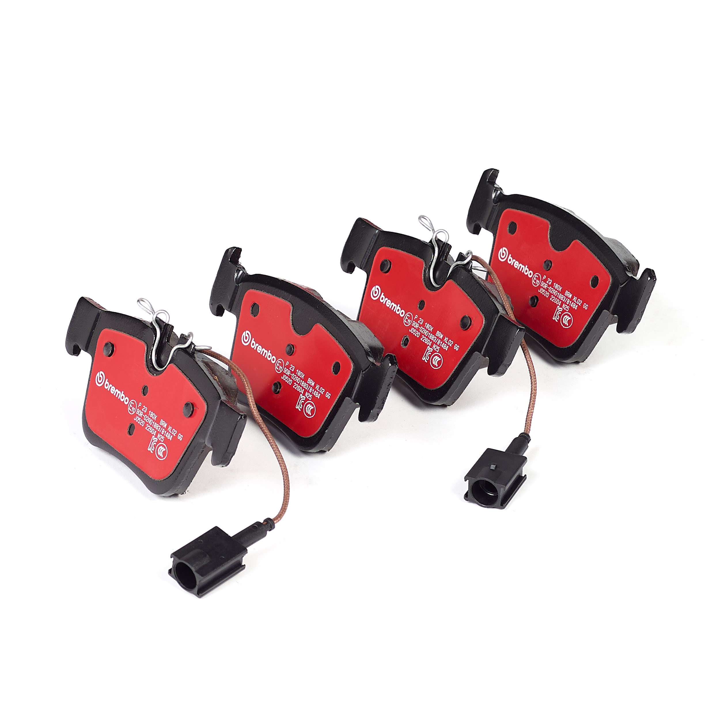 Jeu de 4 plaquettes de frein BREMBO ref. P 23 180X