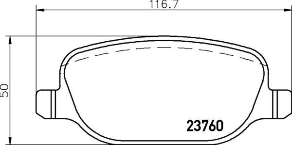 Jogo de 4 pastilhas de travão BREMBO ref. P 23 199