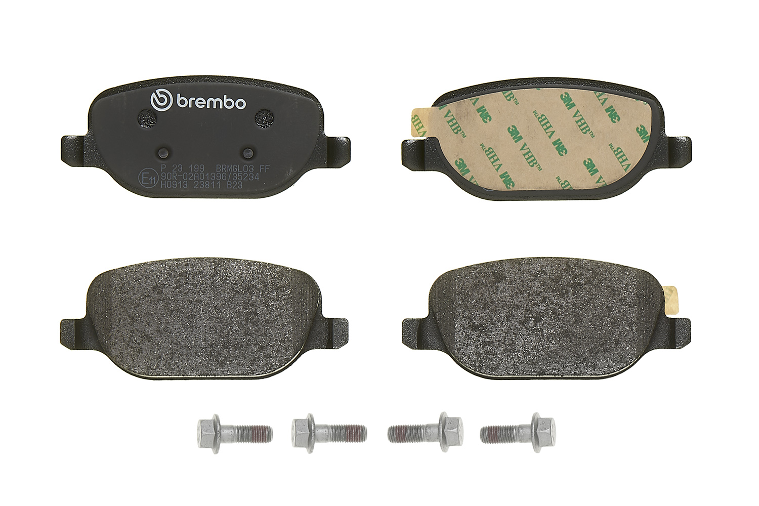 Jogo de 4 pastilhas de travão BREMBO ref. P 23 199