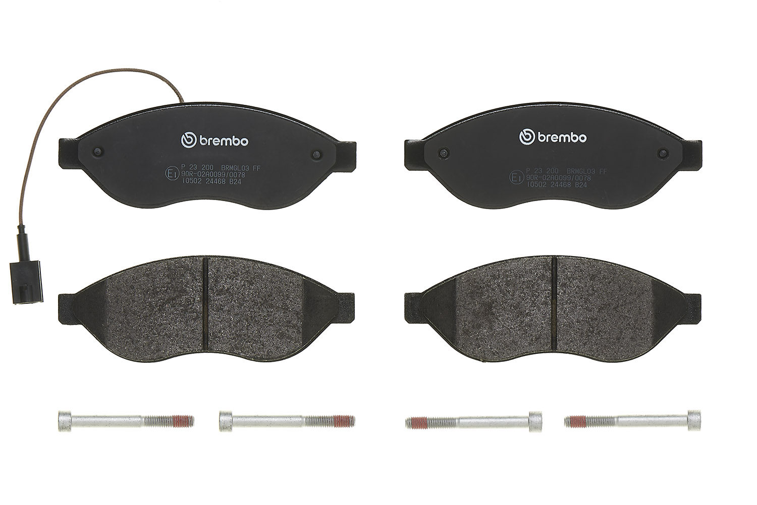 Jogo de 4 pastilhas de travão BREMBO ref. P 23 200