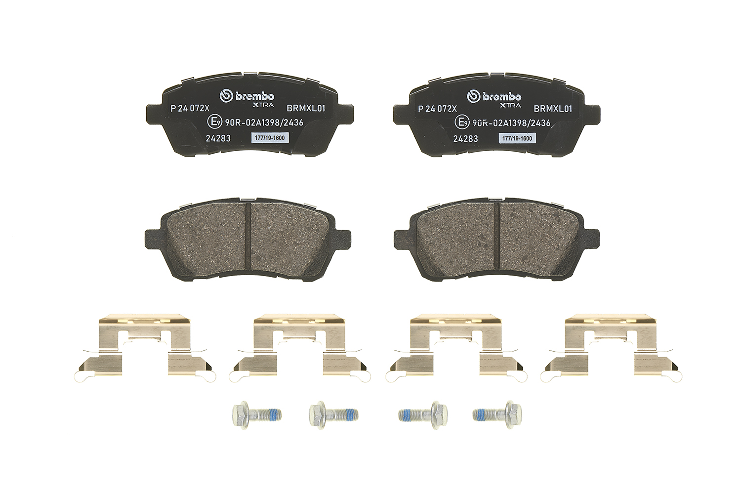 Jogo de 4 pastilhas de travão BREMBO ref. P 24 072X