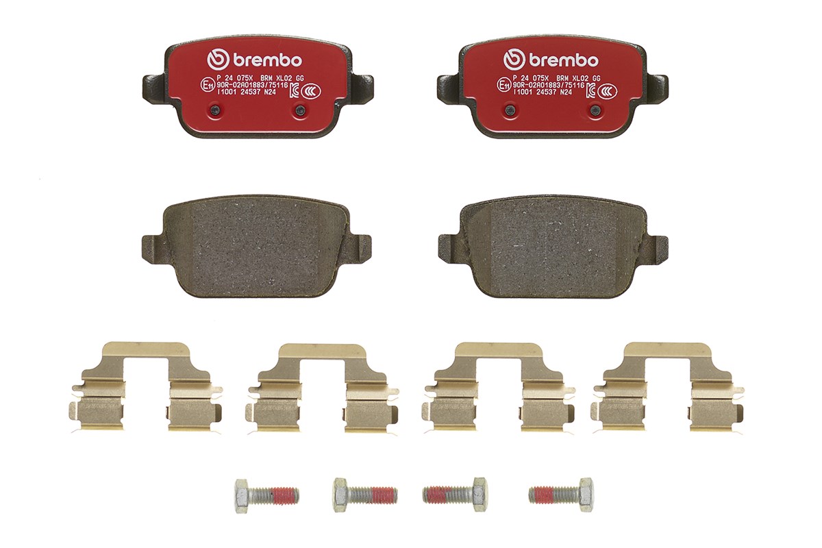 Jogo de 4 pastilhas de travão BREMBO ref. P 24 075X