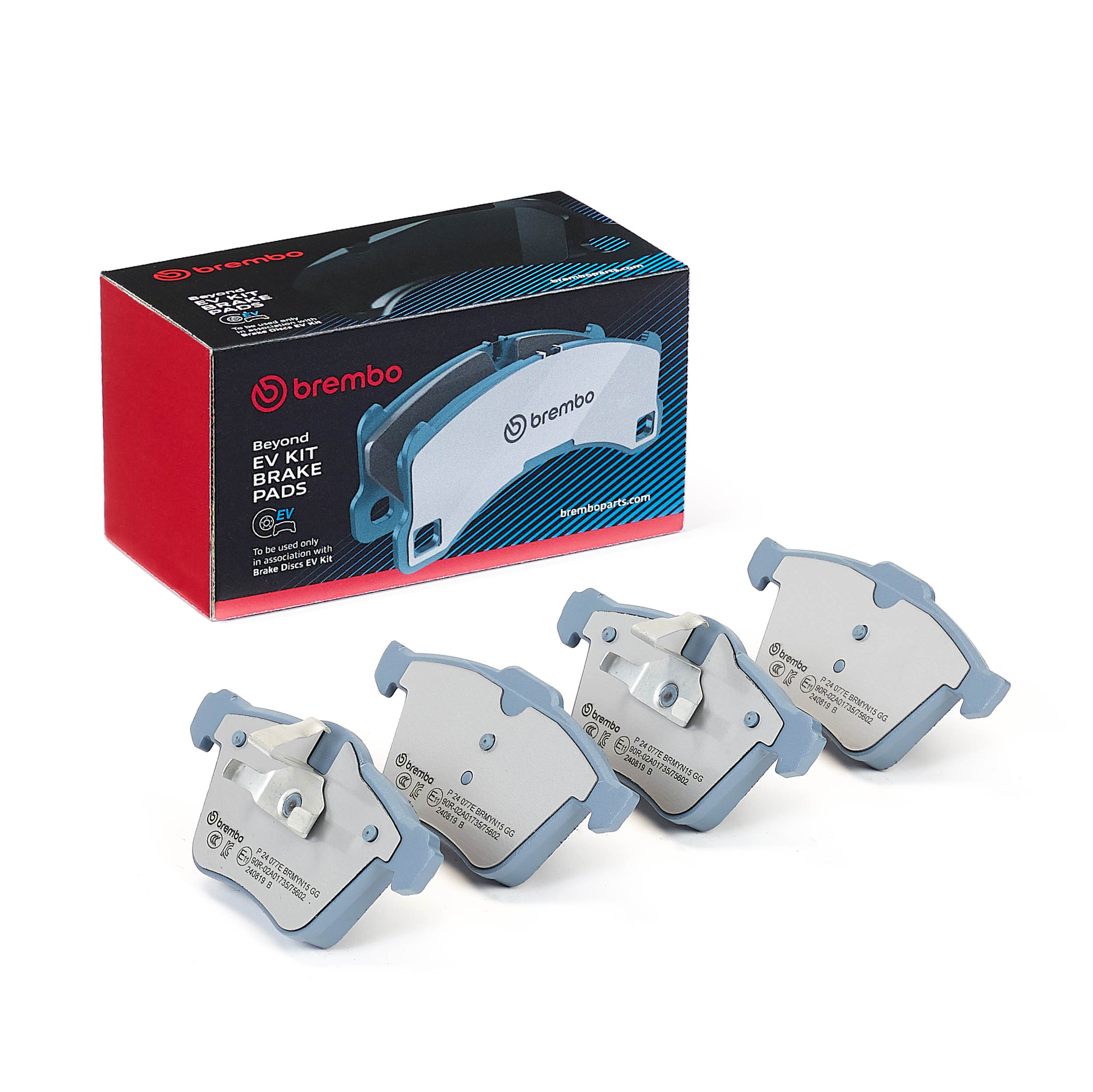 Jeu de 4 plaquettes de frein BREMBO ref. P 24 077E