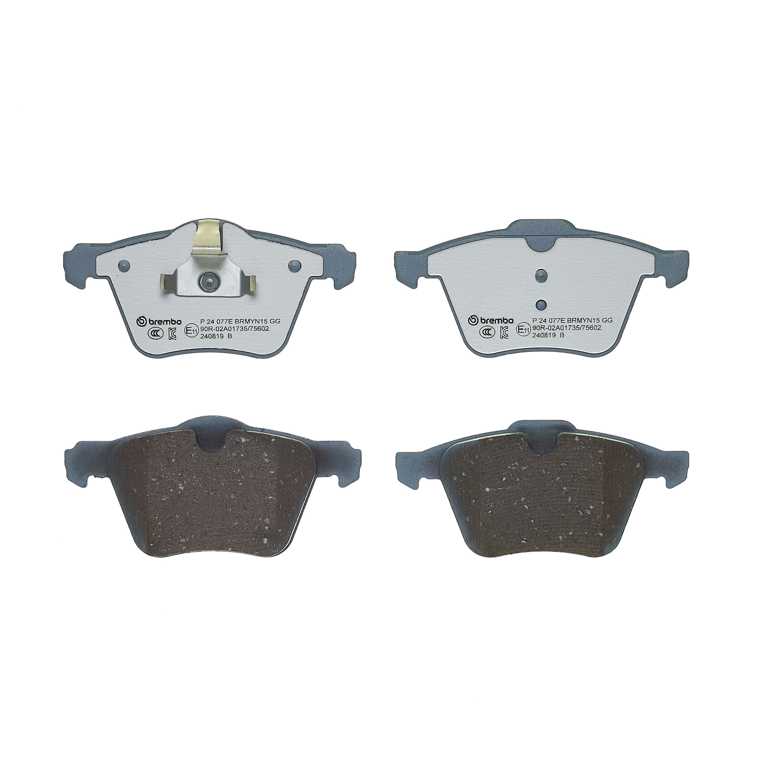 Jeu de 4 plaquettes de frein BREMBO ref. P 24 077E