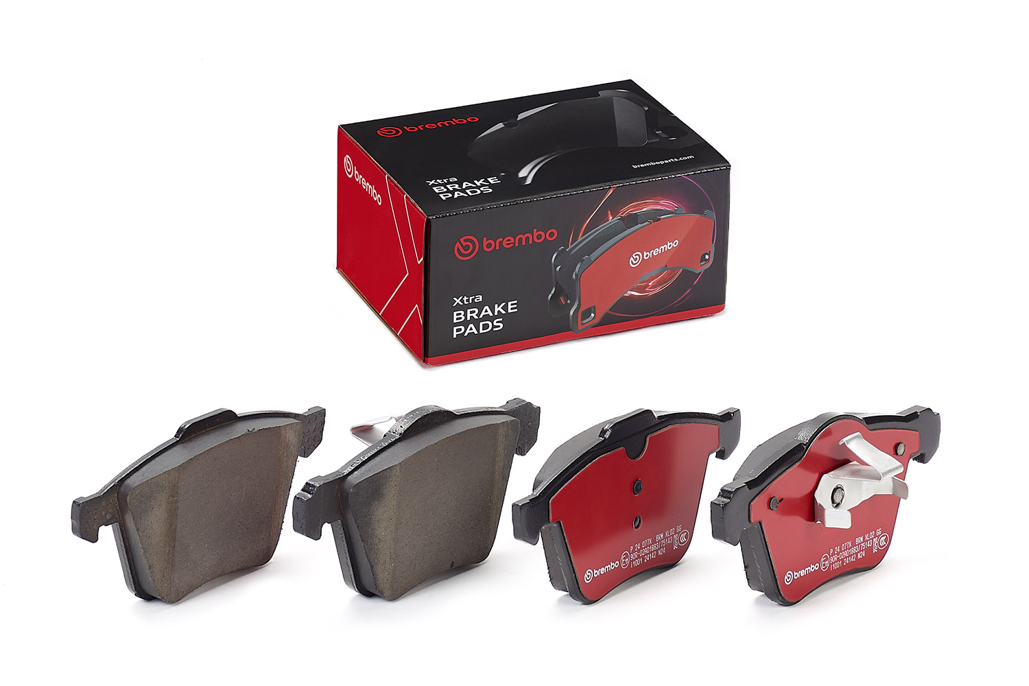Jogo de 4 pastilhas de travão BREMBO ref. P 24 077X