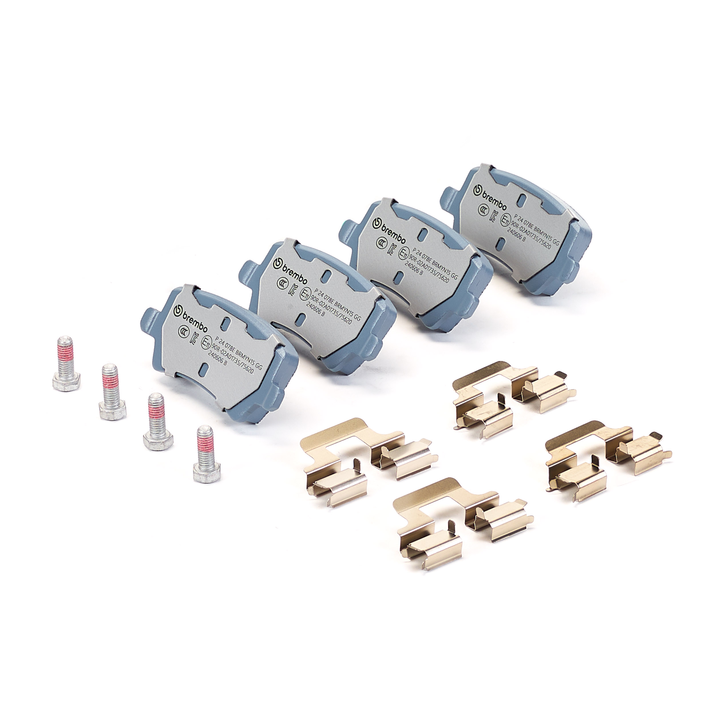 Jeu de 4 plaquettes de frein BREMBO ref. P 24 078E