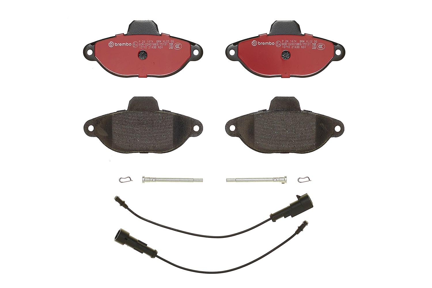 Jogo de 4 pastilhas de travão BREMBO ref. P 24 147X