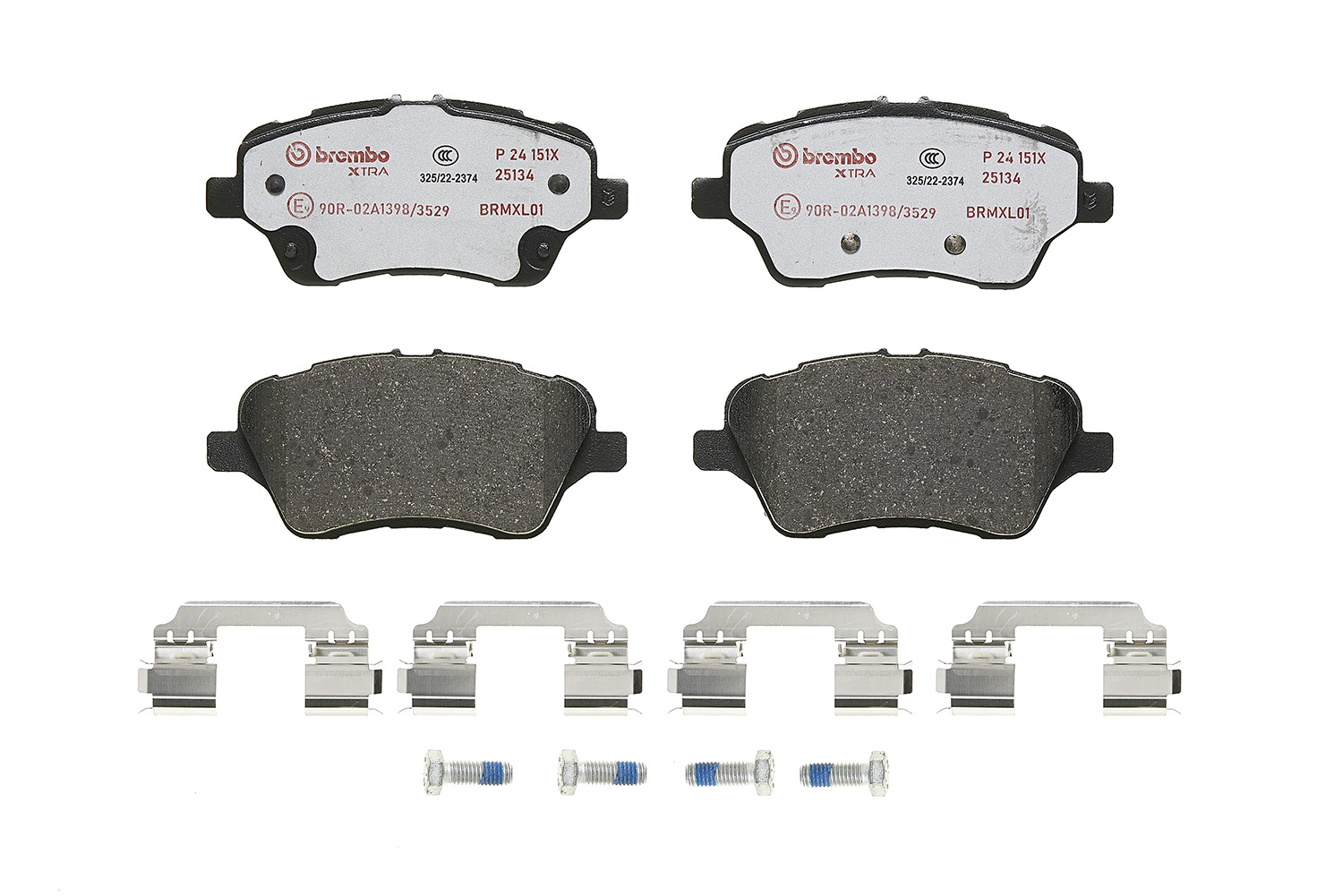 Jogo de 4 pastilhas de travão BREMBO ref. P 24 151X