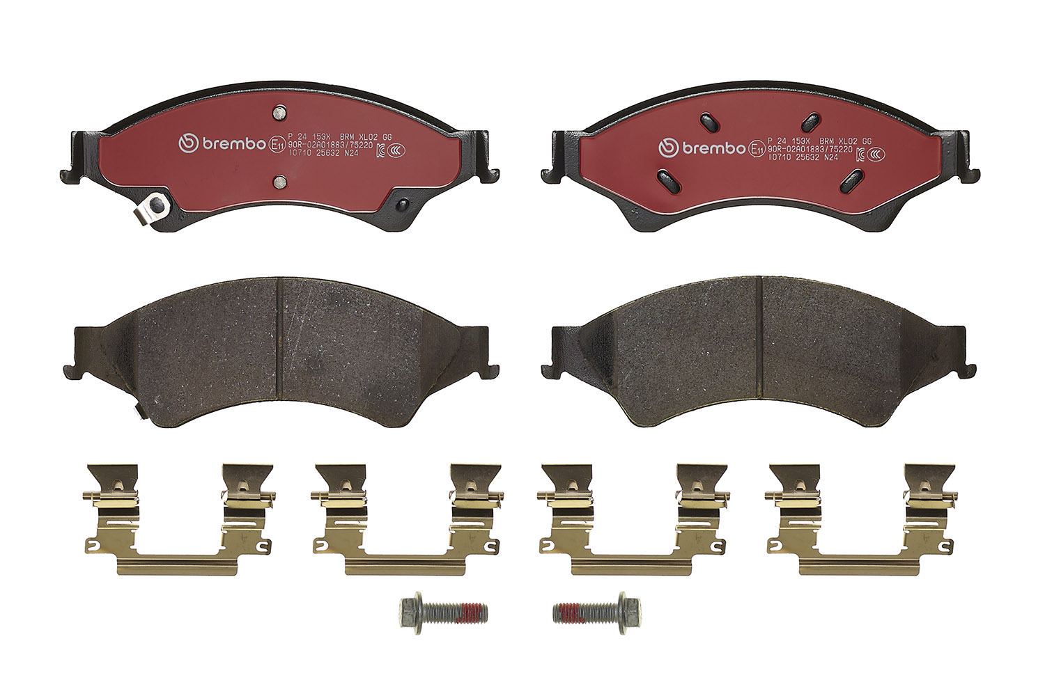 Jogo de 4 pastilhas de travão BREMBO ref. P 24 153X