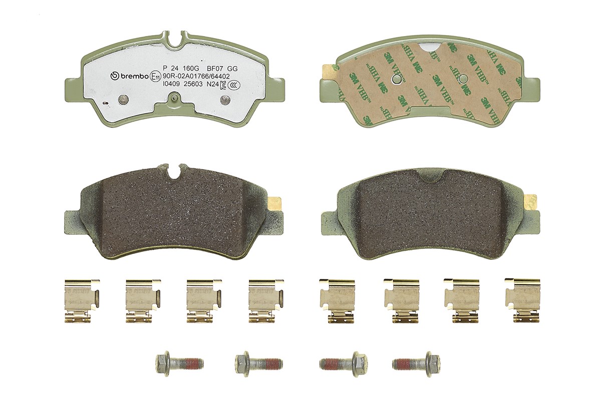 Jogo de 4 pastilhas de travão BREMBO ref. P 24 160G