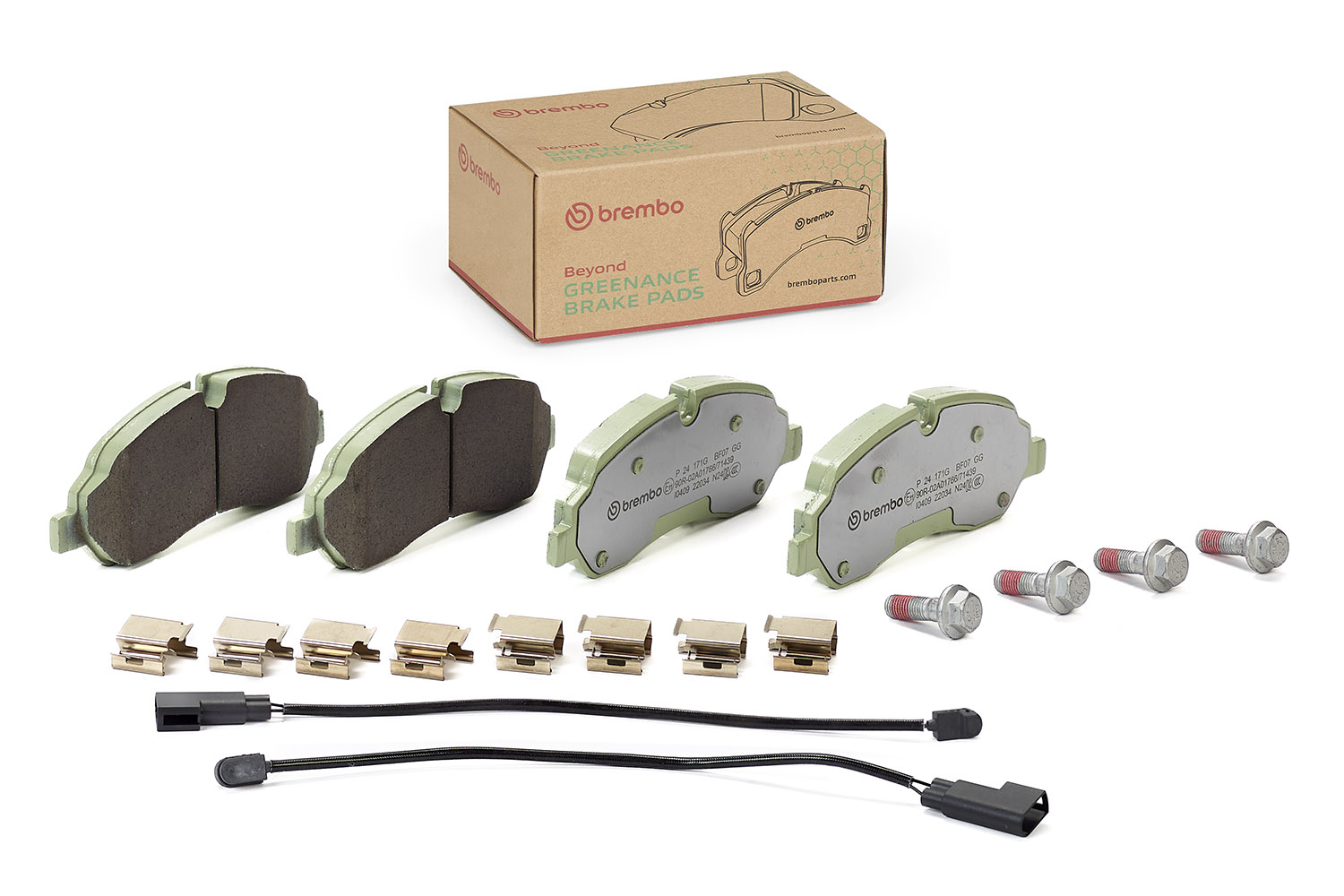 Jogo de 4 pastilhas de travão BREMBO ref. P 24 171G