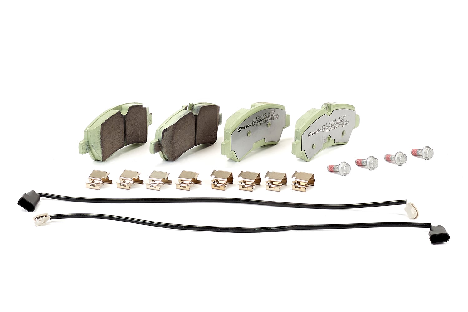 Jogo de 4 pastilhas de travão BREMBO ref. P 24 187G