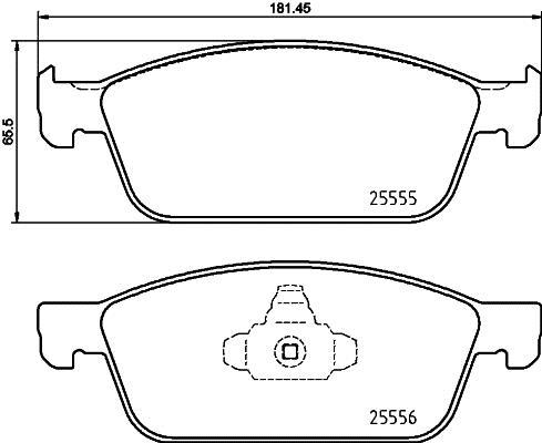 Jogo de 4 pastilhas de travão BREMBO ref. P 24 199