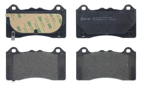 Jeu de 4 plaquettes de frein BREMBO ref. P 24 202