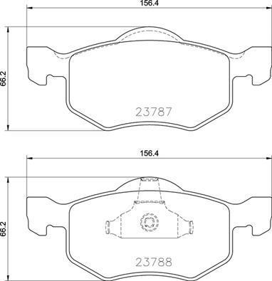 Jogo de 4 pastilhas de travão BREMBO ref. P 24 219