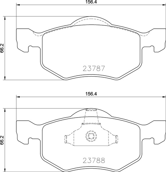 Jogo de 4 pastilhas de travão BREMBO ref. P 24 219