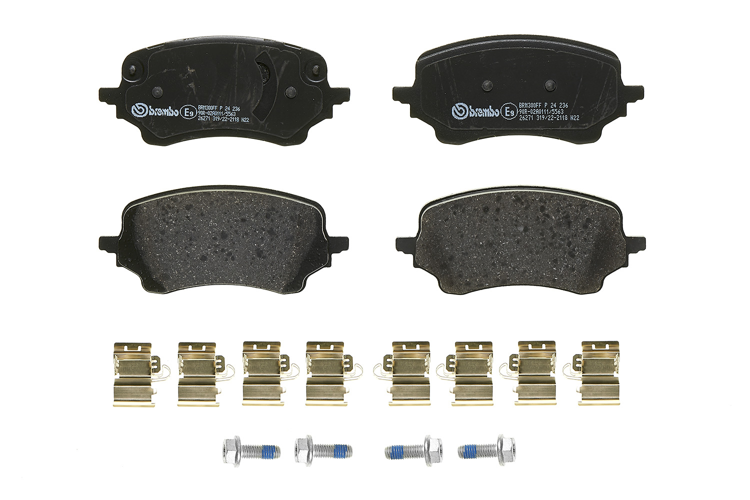 Jeu de 4 plaquettes de frein BREMBO ref. P 24 236
