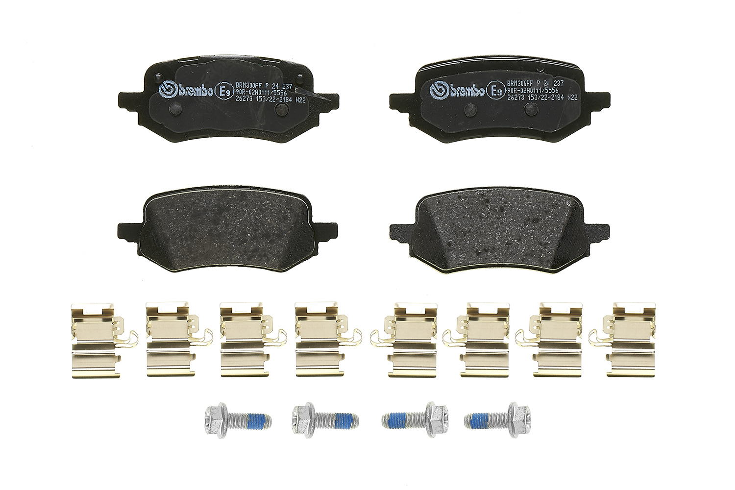Jogo de 4 pastilhas de travão BREMBO ref. P 24 237