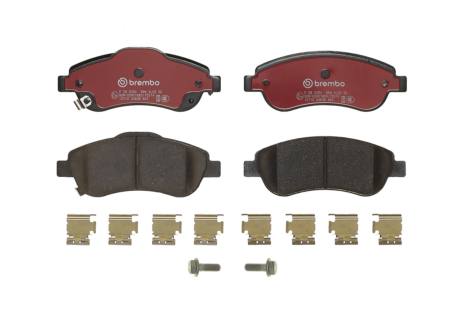 Jeu de 4 plaquettes de frein BREMBO ref. P 28 045X