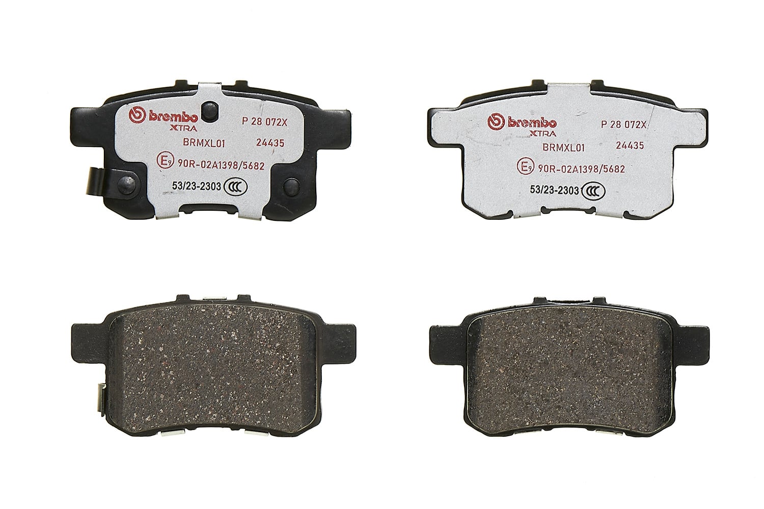Jogo de 4 pastilhas de travão BREMBO ref. P 28 072X