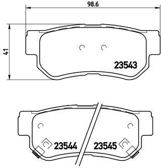 Jogo de 4 pastilhas de travão BREMBO ref. P 30 014