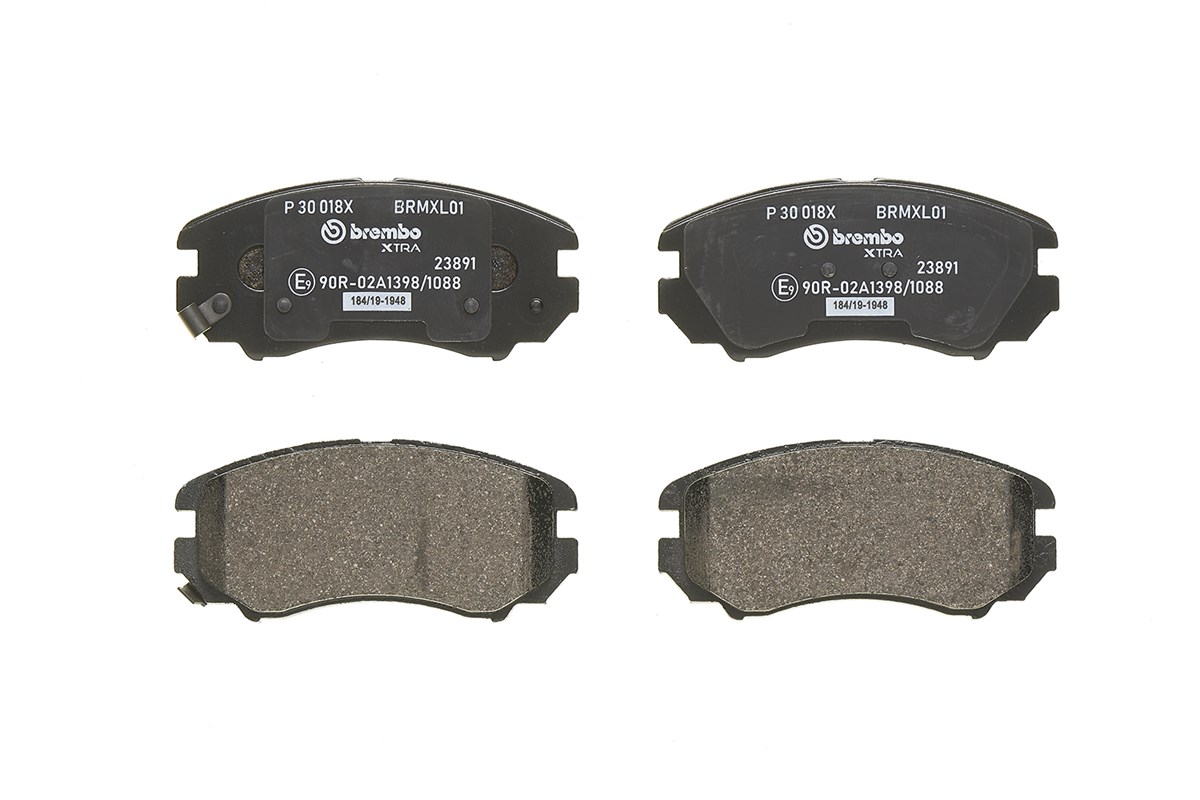 Jeu de 4 plaquettes de frein BREMBO ref. P 30 018X