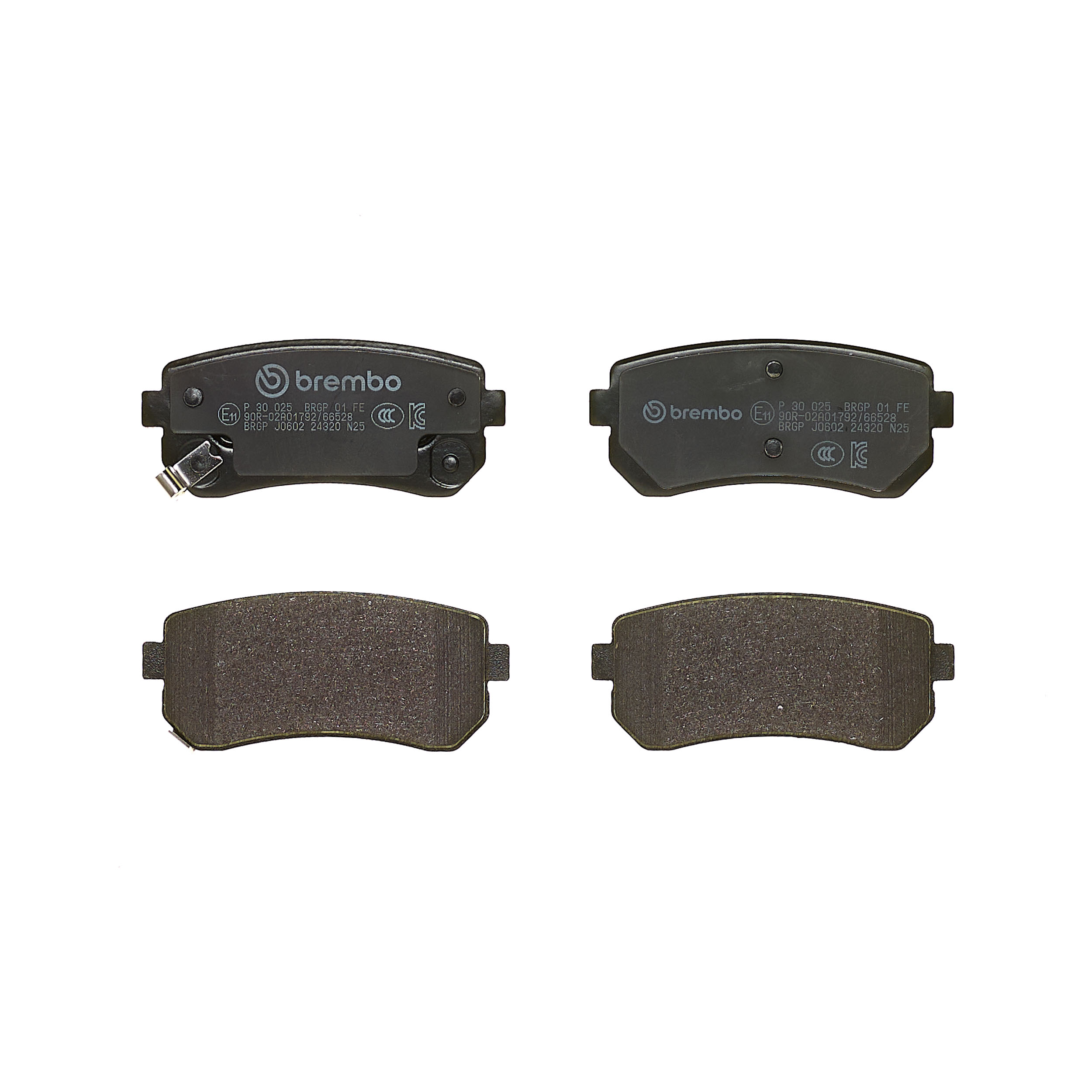 Jogo de 4 pastilhas de travão BREMBO ref. P 30 025