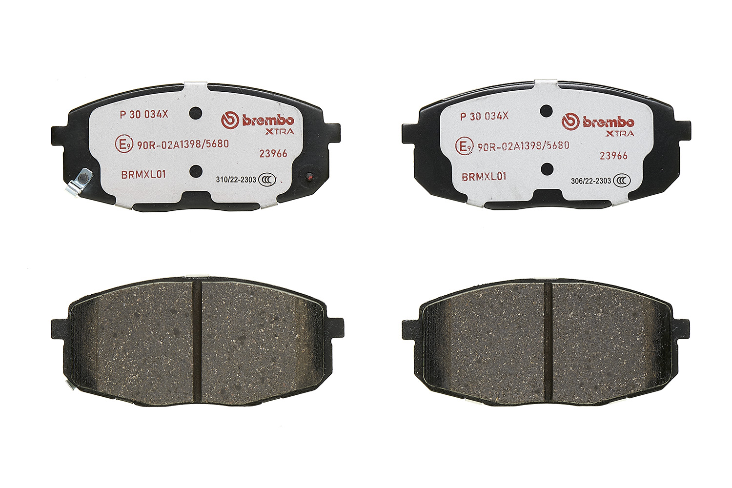Jogo de 4 pastilhas de travão BREMBO ref. P 30 034X
