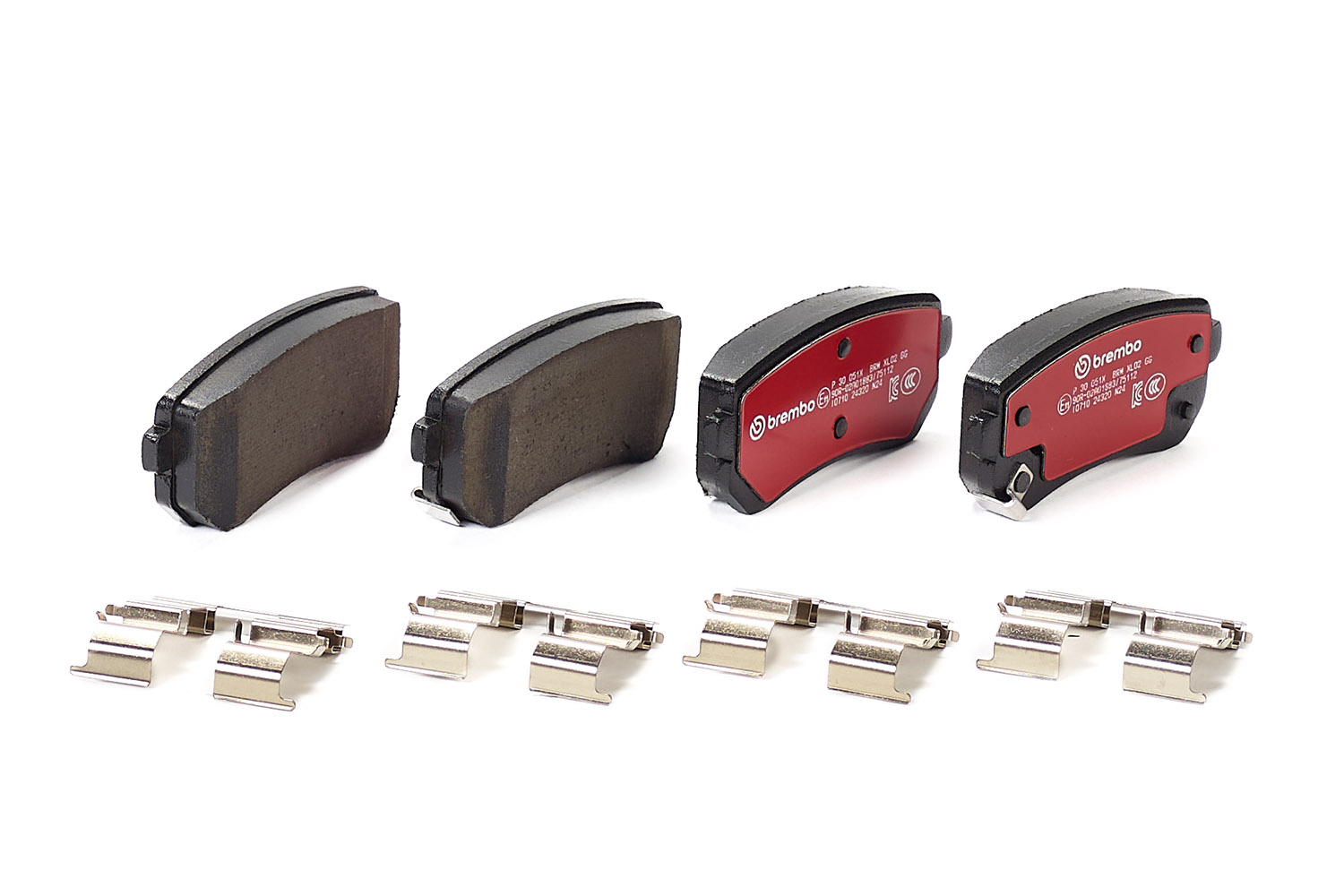 Jeu de 4 plaquettes de frein BREMBO ref. P 30 051X