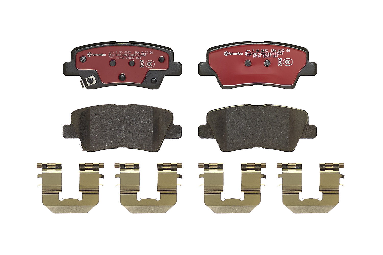 Jeu de 4 plaquettes de frein BREMBO ref. P 30 067X