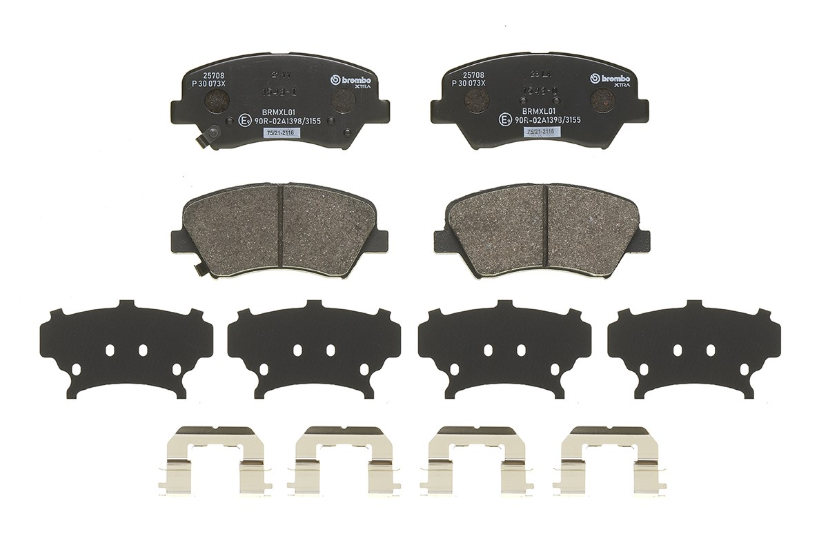 Jogo de 4 pastilhas de travão BREMBO ref. P 30 073X