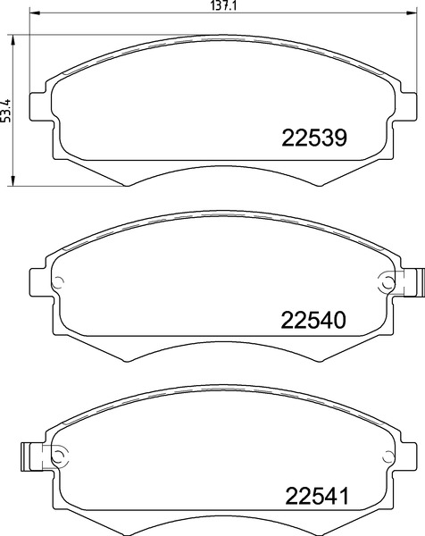 Jogo de 4 pastilhas de travão BREMBO ref. P 30 097