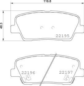 Jogo de 4 pastilhas de travão BREMBO ref. P 30 105