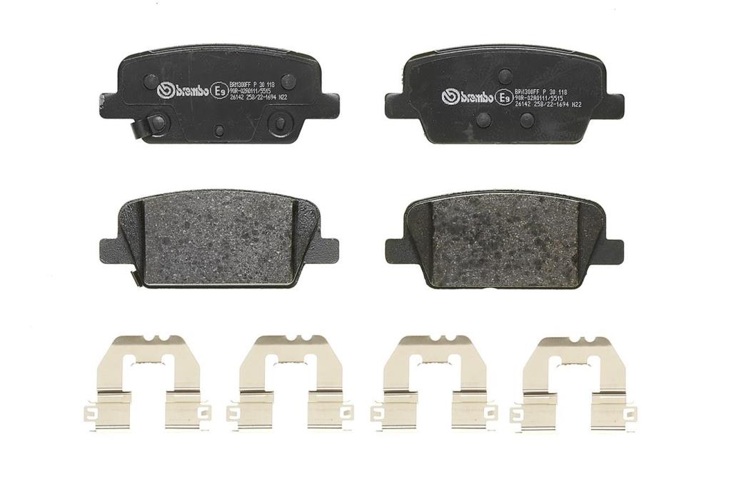 Jogo de 4 pastilhas de travão BREMBO ref. P 30 118