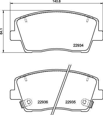 Jogo de 4 pastilhas de travão BREMBO ref. P 30 119