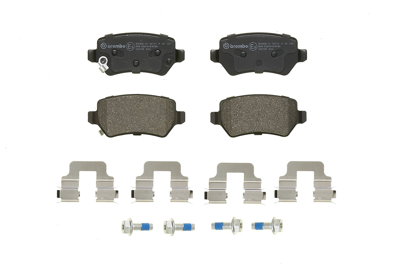 Jogo de 4 pastilhas de travão BREMBO ref. P 30 120