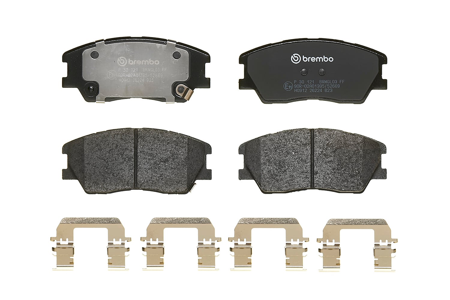 Jeu de 4 plaquettes de frein BREMBO ref. P 30 121
