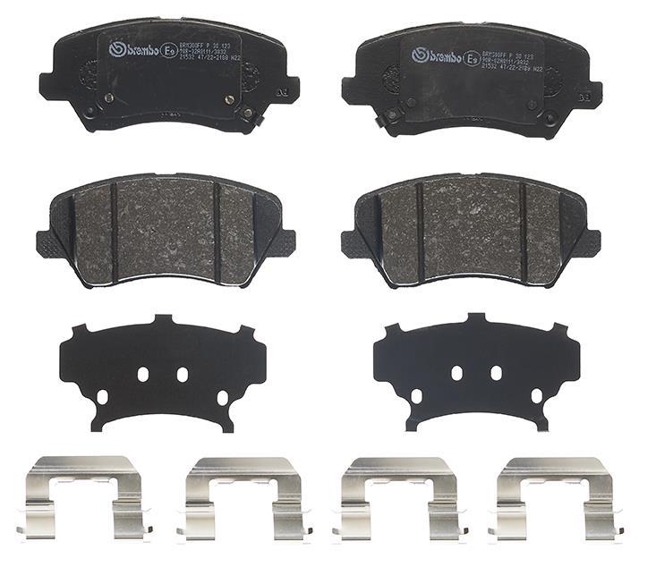 Jogo de 4 pastilhas de travão BREMBO ref. P 30 123