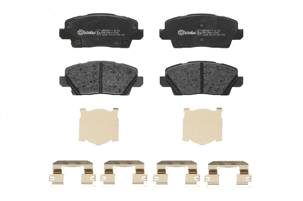 Jogo de 4 pastilhas de travão BREMBO ref. P 30 125