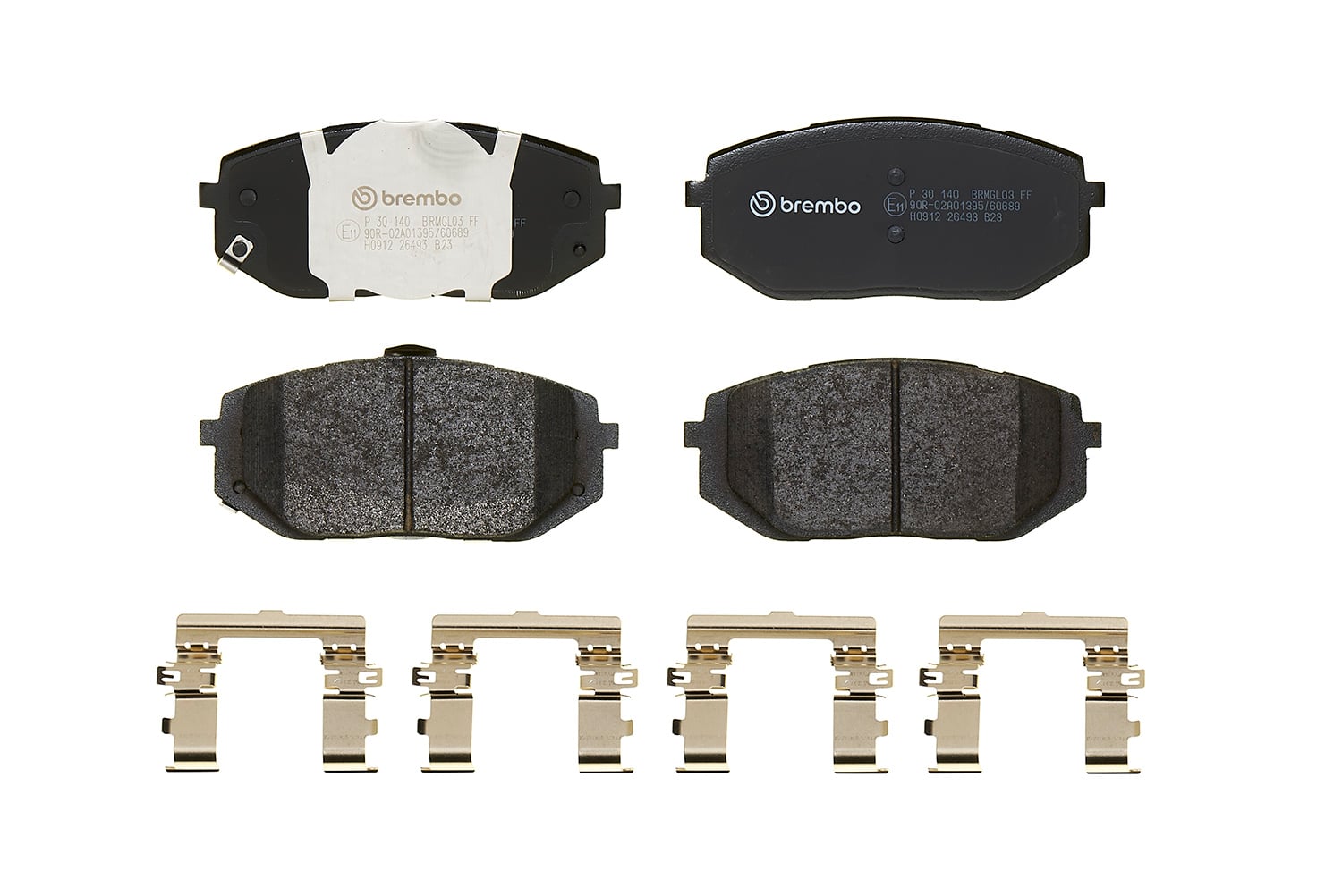 Jogo de 4 pastilhas de travão BREMBO ref. P 30 140