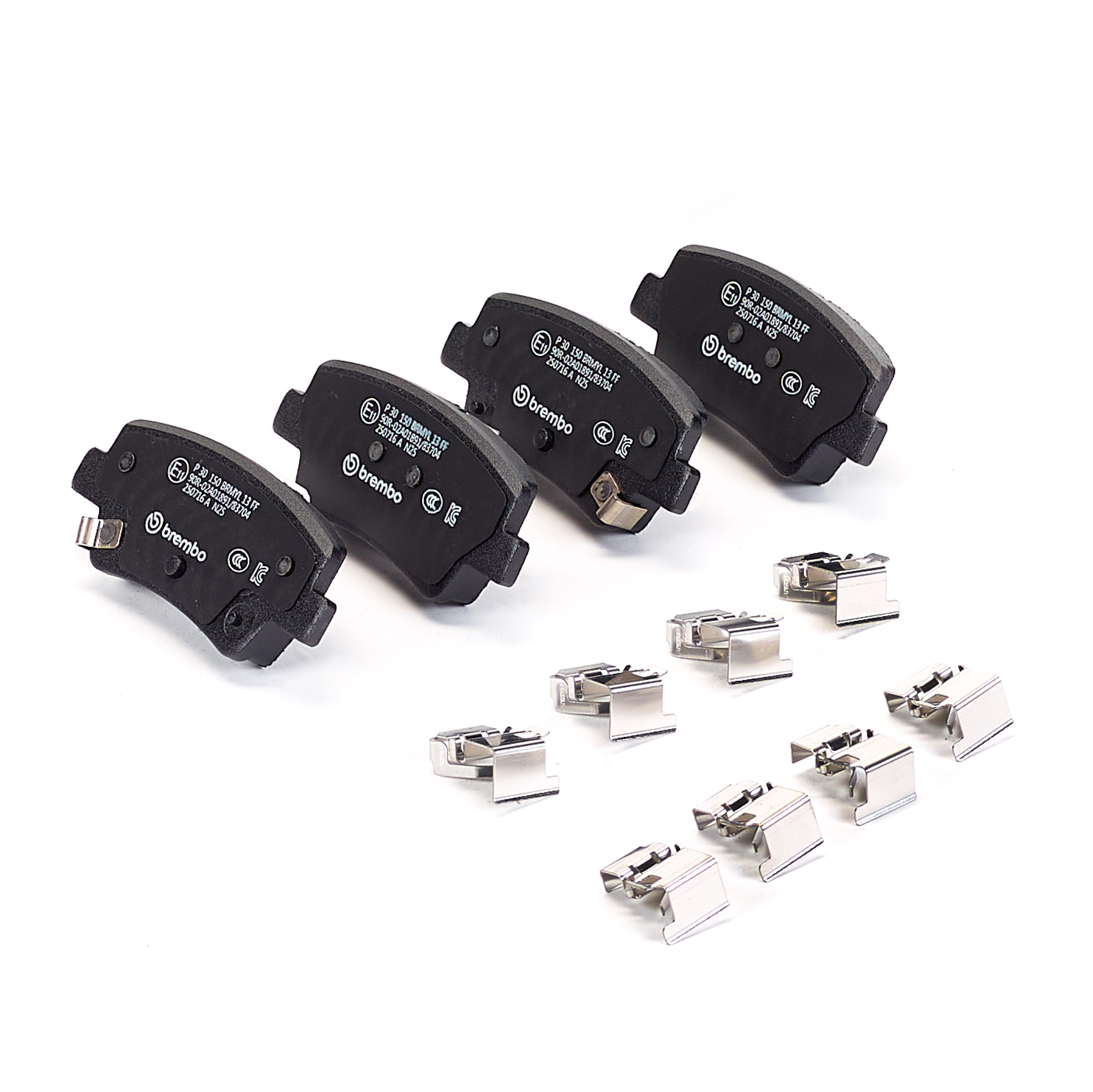 Jogo de 4 pastilhas de travão BREMBO ref. P 30 150