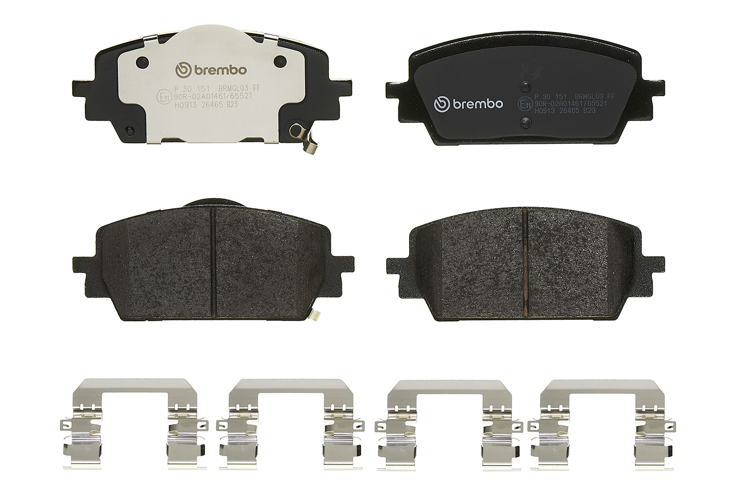 Jeu de 4 plaquettes de frein BREMBO ref. P 30 151
