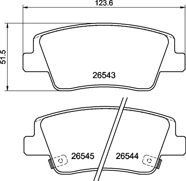 Jogo de 4 pastilhas de travão BREMBO ref. P 30 153