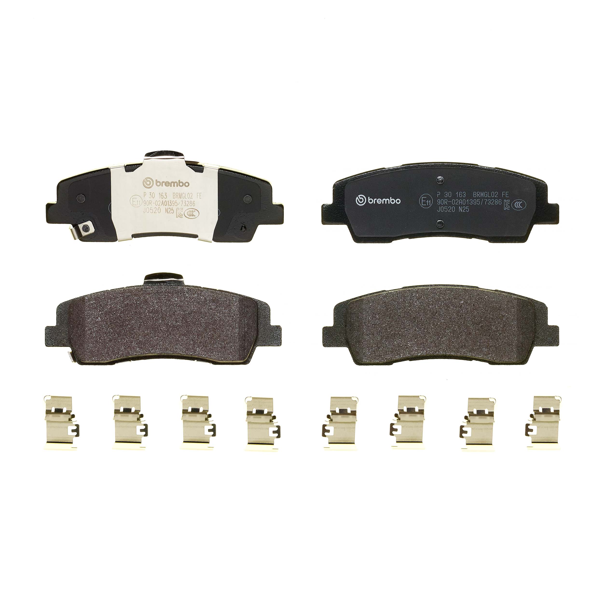 Jogo de 4 pastilhas de travão BREMBO ref. P 30 163