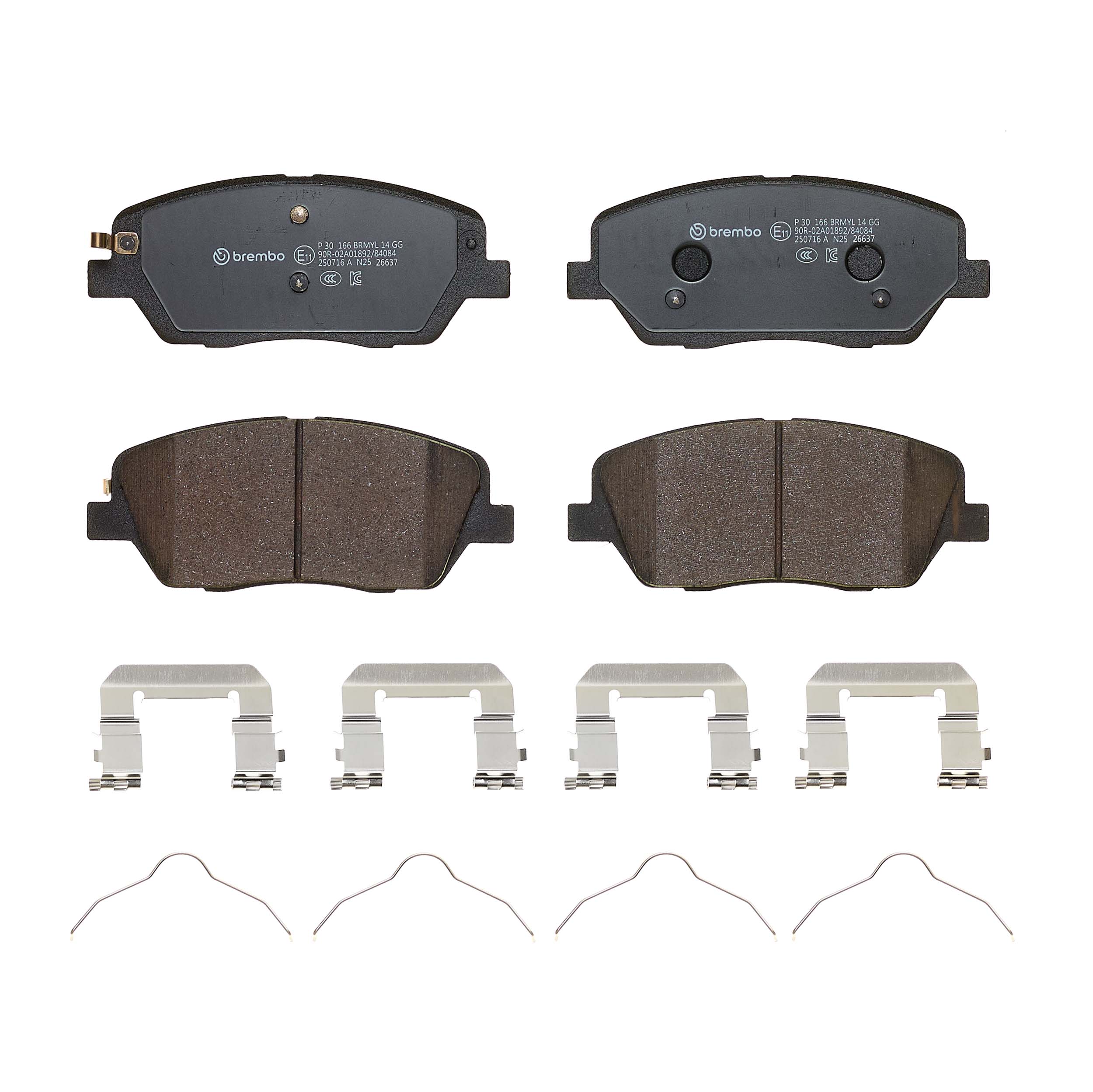 Jogo de 4 pastilhas de travão BREMBO ref. P 30 166